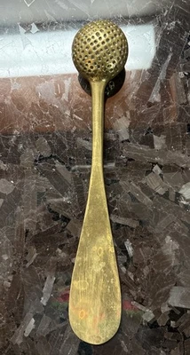 Vintage Brass Golf Ball Shoe Horn 8” Very Nice Condition - Image 1 of 2