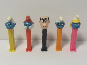 Pez Schlümpfe 5er Set - Lose - Nur angezeigt! - Bild 1 von 2