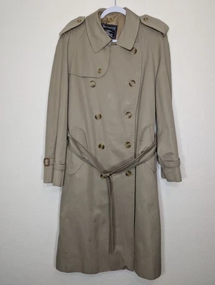 90-е винтажная роскошь Burberrys Nova чек коричневый желтовато-коричневый Тренч мужской размер 40 REG - Изображение 1 из 4