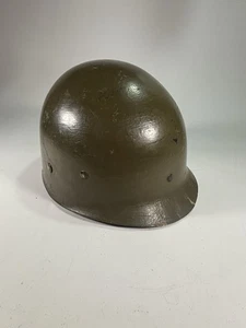 1950s U.S. M1 Helmet Liner Korean War Era Smooth Gloss Olive Brown CAPAC Style - Picture 1 of 5