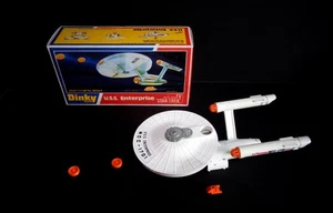 Dinky Nº358 Star Trek USS Enterprise 1976 con nave transbordador, 2 fotones y caja. - Imagen 1 de 11