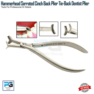 Kieferorthopädische Hammerkopf Cinch Back Zange Tie-Back Zahnarzt Zange Neu - Bild 1 von 10