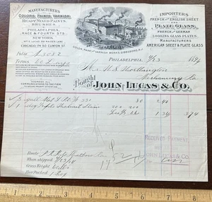 1894 Billhead JOHN LUCAS & CO. IMPORTEURE, MANUFACTURERS PHILADELPHIA, - Bild 1 von 3