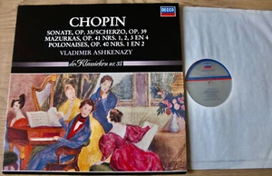 DECCA 411 242-1 CHOPIN SONATE MAZURKAS PIANO LP ASHKENAZY (1984) EX HOLLAND (RE) - Bild 1 von 3