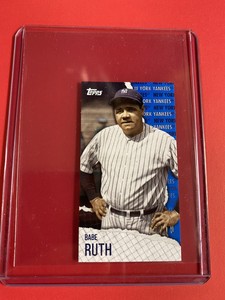 2021 TOPPS Rip BABE RUTH BLUE PARALLEL Mini #MRIP-BR 07/10 /10 Sp NY YANKEES