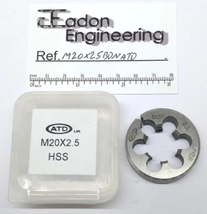 M20 x 2.5mm Metric Button Die, HSS. By ATD. Brand new. 1 - 1/2" OD. - Picture 1 of 1