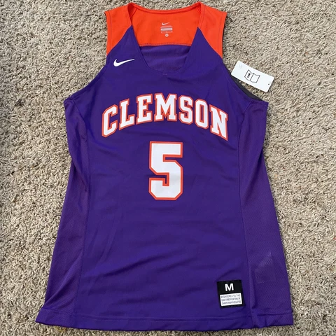 Nike Clemson Tigers Elite Enforcer Basketball Jersey Women's Tank Top Medium M Cover