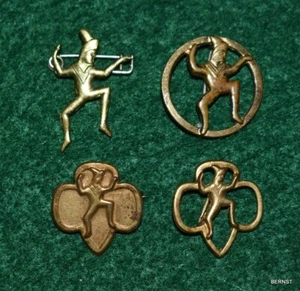 BROWNIE NEMBERSHIP PIN EVOLUTION 1921 - PRESENT - SCARCE SET - Picture 1 of 12