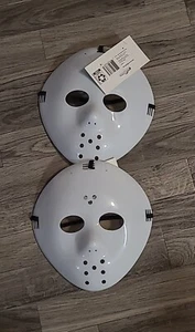 ×2 Halloween Unisex Hockey Costume Mask Lot White JASON Mask  (NWT) Scary Masks. - Picture 1 of 4