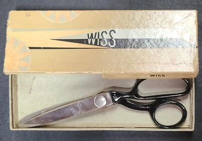WISS Vintage Pinking Shears Sewing Scissors Dressmaking Model C Original Box  - Image 1 of 4