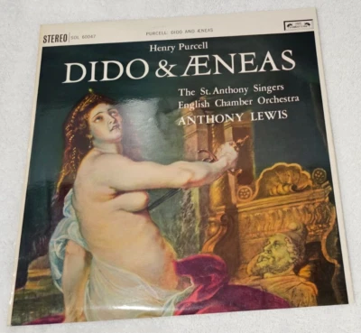 SOL 60047 Purcell Dido & Aeneas The St.Anthony Singers ECO Anthony Lewis Grvd NM - Image 1 of 3