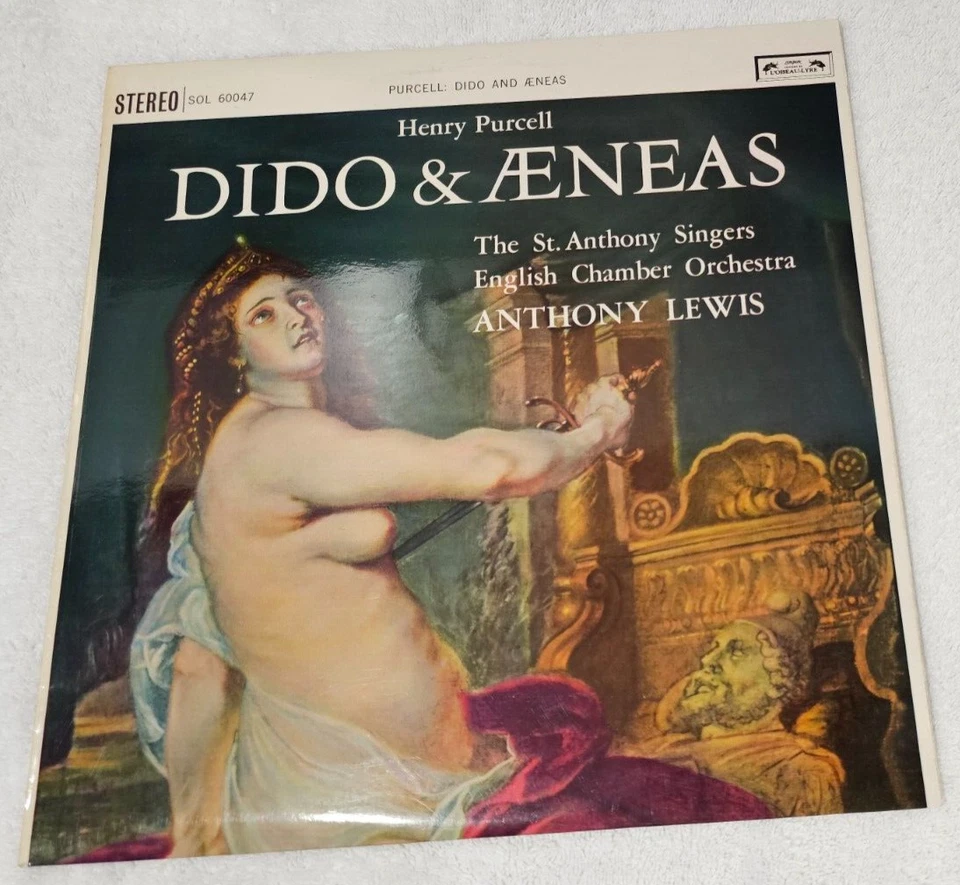 SOL 60047 Purcell Dido & Aeneas The St.Anthony Singers ECO Anthony Lewis Grvd NM - Image 1 of 3