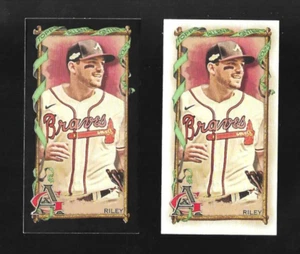 2023 Topps Allen & Ginter AUSTIN RILEY SP MINI BORDE NEGRO 74 y base mini X2 - Imagen 1 de 2