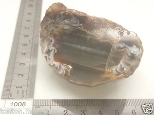 Moitié d'agate 142g pierre brute mineraux mineral lithotherapie brut déco - Picture 1 of 3