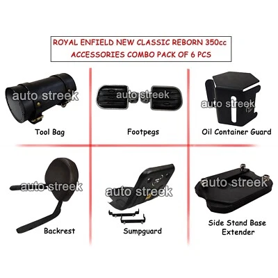 Combo de accesorios Fit For Royal Enfield Classic Reborn 350cc 6 piezas - 7 Foto 1 de 4
