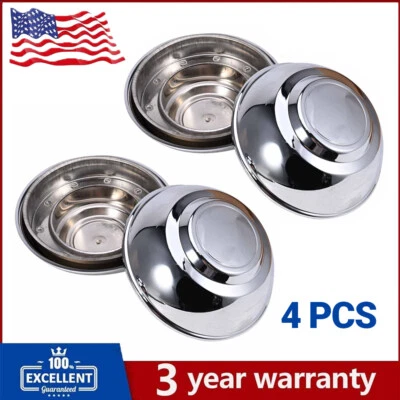 4x Chrome Center Wheel Cover Cap 4895432AA For 06-21 Chrysler 300 Dodge Charger - Image 1 of 4
