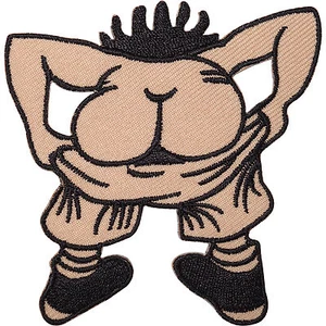 Man Bottom Embroidered Iron / Sew On Patch Funny Joke Prank Bag Trousers Badge - Picture 1 of 1