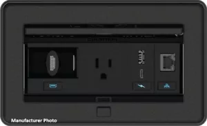 Crestron FT2-202-ELEC-B, Kabelmanagementsystem, Größe 202, elektrisch, schwarz - Bild 1 von 3