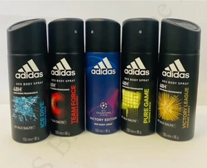 150ml Adidas Deodorant Body Spray 48H Ice Dive Victory Pure Game Fresh - Picture 1 of 11