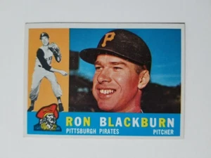 RON BLACKBURN 1960 TOPPS BASEBALL CARD #209 PITTSBURGH PIRATES - Picture 1 of 2