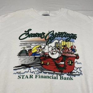 Vintage 90s Santa Claus Sweatshirt Mens Large Christmas Toys Candy Art Hipster - Picture 1 of 11