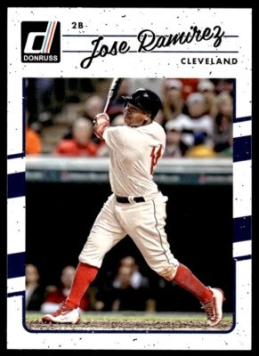 2017 Donruss Baseball Card Jose Ramirez Cleveland Indians #85 - Image 1 of 2