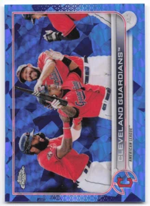Topps Cromo Zaffiro Rifrattore Cleveland Guardians 2022 - Foto 1 di 2