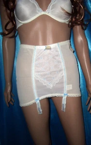 RAR Vintage Triumph Jolly Girl Spitzen Hüfthalter Straps Mieder 60 weiß NEU (v65 - Bild 1 von 10