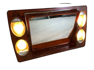 Vintage 1960s 60s 1970s 70s Clear Translucent Lit Lighted Vanity Mirror Lights - Picture 1 of 19