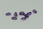 Amethyst Oval Faceted 8Mm X 6Mm Natural Loose Stones Light Purple Colour