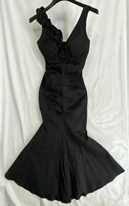 LA Scala Size Medium Women's Black Evening Maxi Dress Mermaid Sexy Formal Party - Picture 1 of 10