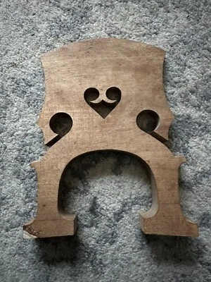 Очень старый антикварный контрабас - вертикальный бас винтажный бридж пустой - Изображение 1 из 4