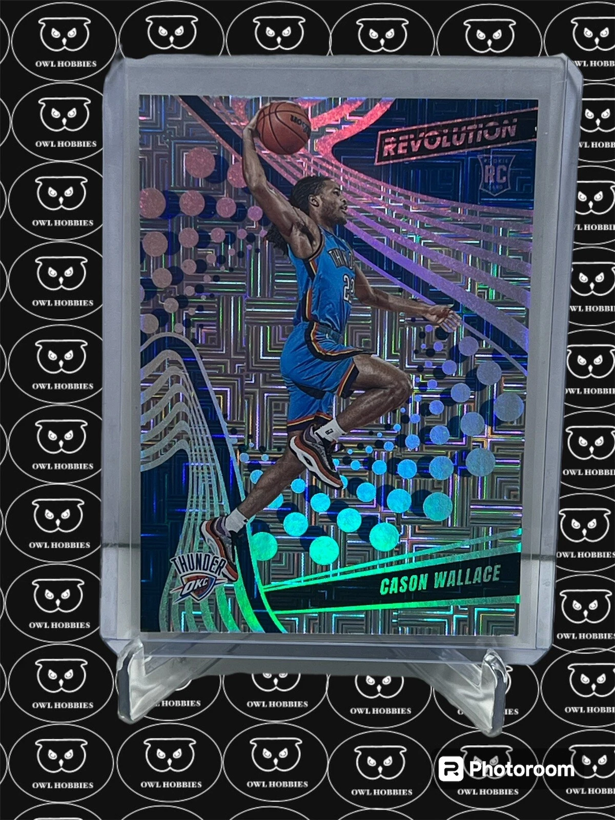 CASON WALLACE 2023-24 Panini Revolution LEVELS RC #'d 33/35 SSP OKC THUNDER