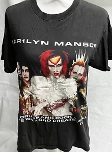 Vintage Collectors 1999 Marilyn Manson Rock Is Dead 99 Tour Tshirt Shirt Top SzM - Picture 1 of 15