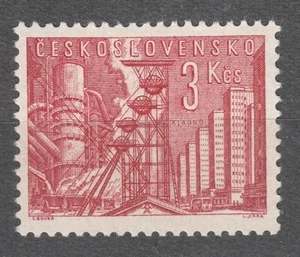 CZECHOSLOVAKIA 1961 **MNH SC#1047 stamp, Blast Furnace and Mine, Kladno. - Imagen 1 de 1