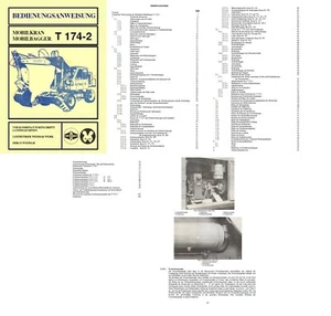 Bedienungsanleitung Bedienungsanweisung Anleitung Bagger T174-2 - Bild 1 von 1