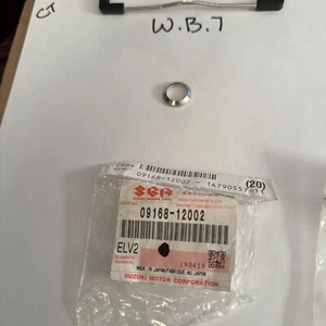 Suzuki Oil Drain Crush Washer RM125 DRZ400 DR650 09168-12002 - Picture 1 of 1