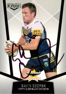 Signed 2015 North Queensland Cowboys NRL Premiers ESP Elite Card - Gavin Cooper - Picture 1 of 3