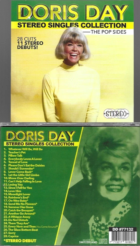 DORIS DAY-QUE SERA SERA/STEREO SINGLES COLLECTION-THE POP SIDES-28 CUTS-CD - Image 1 of 2