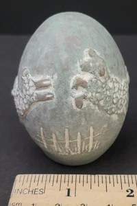 Isabel Bloom Skulptur signiert datiert Ei Lämmer Schafe, eines - Bild 1 von 7