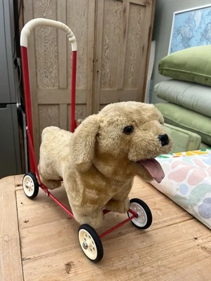 Vintage Mulholland & Bailie Push Along Ride-on Labrador Dog Baby Walker  - Image 1 of 4