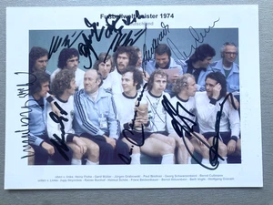 WELTMEISTER 1974 WM 1974 (11x signiert) signed Foto 13x18 Autogramme RARITÄT - Picture 1 of 1