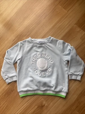 Jacadi Paris Baby Blue Cotton sweater Sweatshirt  size 6A fits more like a 4-5 - Image 1 of 4
