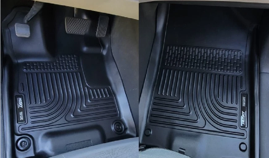 Черные передние напольные покрытия Husky Liner WeatherBeater для Honda Passport 2019-2025 годов выпуска - Изображение 1 из 4