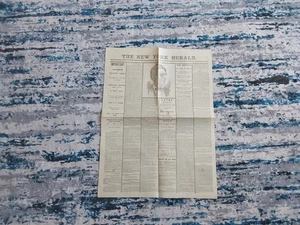1880s Reprint Abraham Lincoln Assassination 1865 New York Herald Grain-O Coffee - Picture 1 of 6