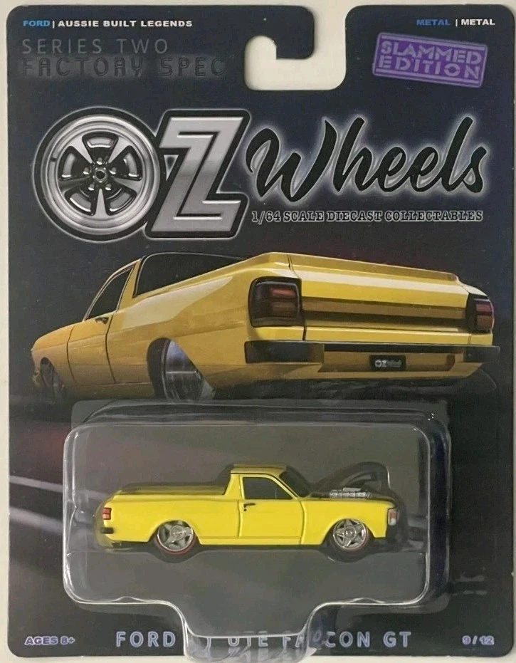OZ WHEELS FACTORY SPEC SERIES 2 FORD XY UTE FALCON GT YELLOW 1:64 SCALE - image 1 of 1