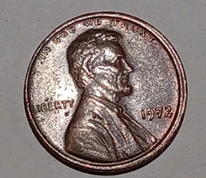 1972 P Lincoln Penny ~Rim/DDR Errors~RB~ Circulated Condition US Mint - Picture 1 of 18