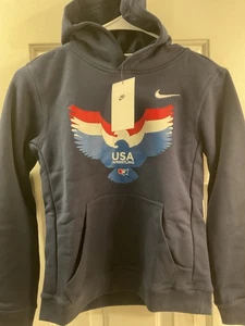 Nike USA Wrestling Hoodie Jungen Gr. XL Navy Blau Sweatshirt Brandneu - Bild 1 von 3