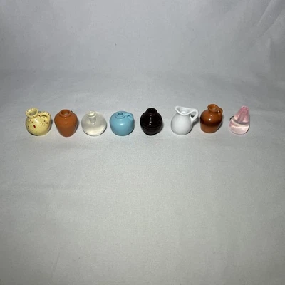 Mini jarrón imanes de nevera 8 piezas lindos modelos de cerámica para refrigerador/armario Foto 1 de 4