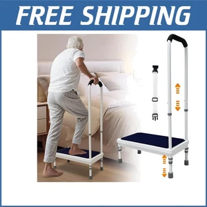 Durable Iron Step Stool with Adjustable Height for Seniors - Safe Mobility - Picture 1 of 8